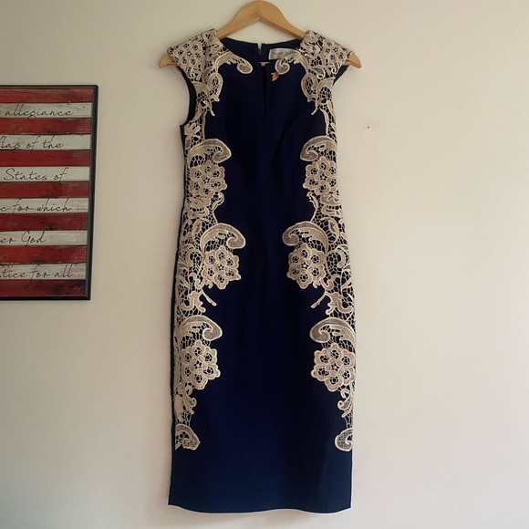 ModCloth Lakeside Libations Paper Dolls Lace Cocktail Dress - Picture 3 of 9